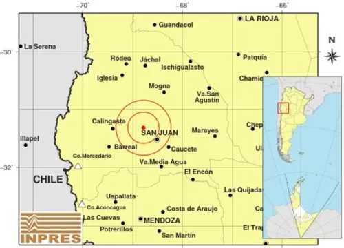 Un fuerte sismo hizo sacudir la mañana del lunes INFO ULLUM